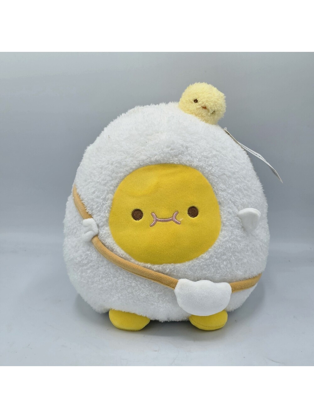 Miniso 10’’ Life Plush Kiss Face Hard Boiled Egg Plush Stuffed Animal With Tag